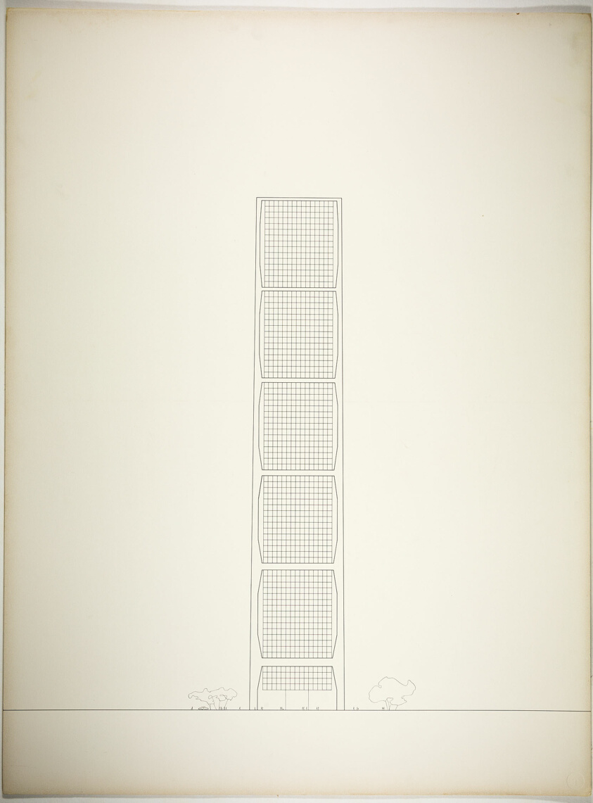 Thesis Project, Effects of Scale, Side Elevation