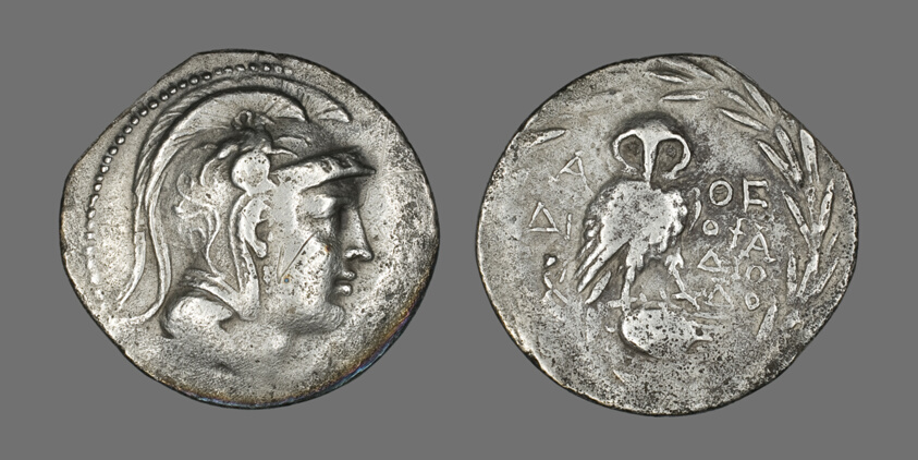Tetradrachm (Coin) Depicting the Goddess Athena