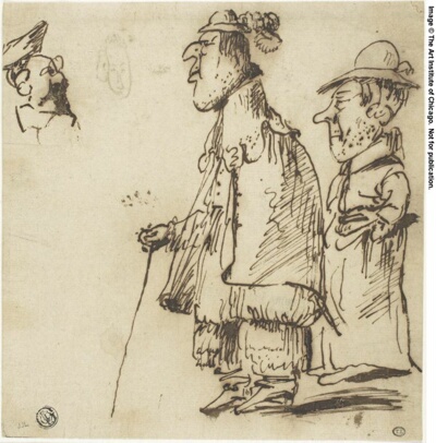 Three Male Caricatures