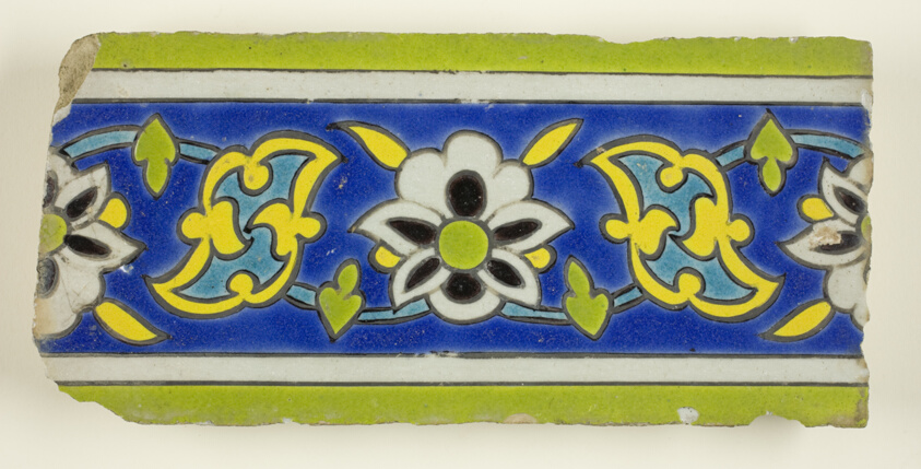 Border Tile With Vegetal Motif