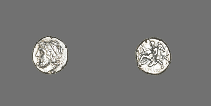 Hemidrachm (Coin) Depicting Poseidon