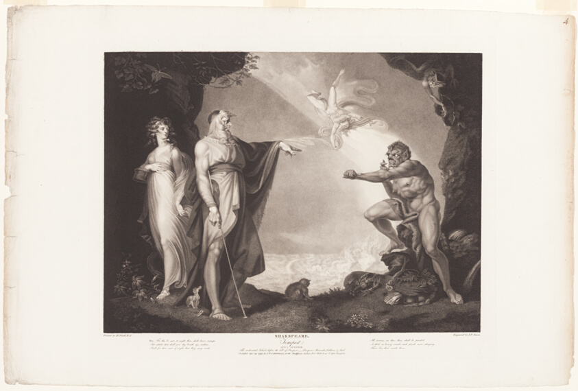 Prospero, Miranda, Caliban and Ariel