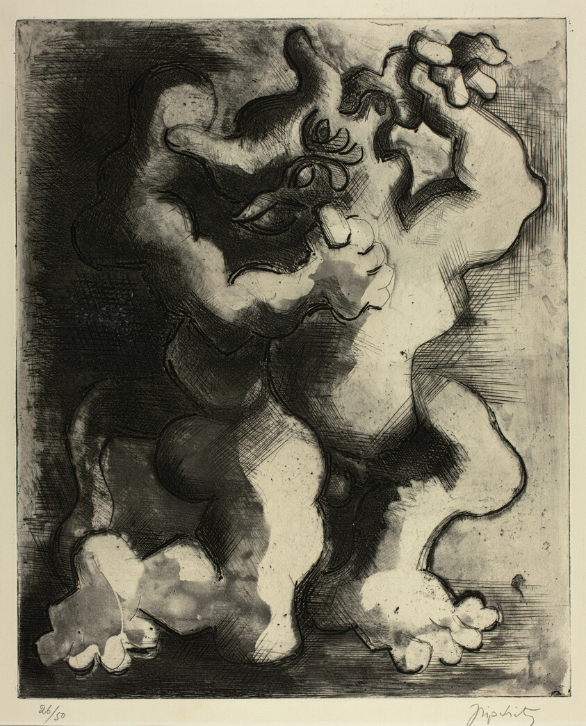 Two Figures, Struggling