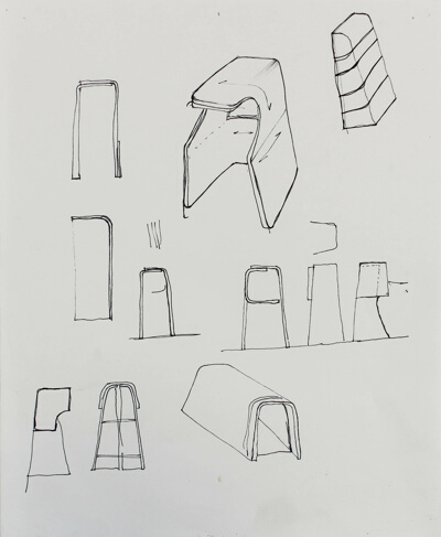 Sinmi Stool, Design Sketch