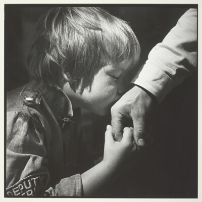 Same Boy in the Picture of the Birth. Expression of the Old Respect to Father.