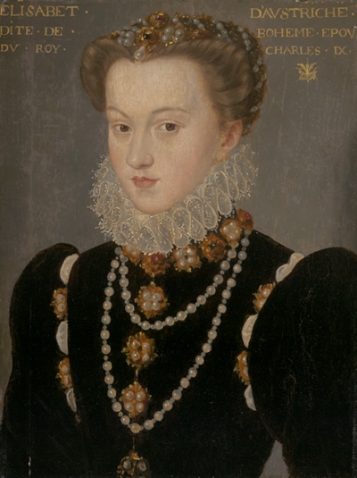 Portrait of Elizabeth of Austria, Wife of King Charles IX of France