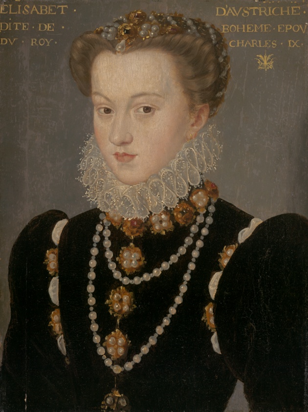 Portrait of Elizabeth of Austria, Wife of King Charles IX of France