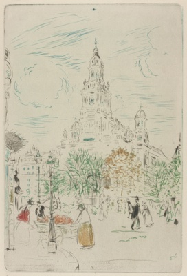Place de la Trinité, Paris, small plate