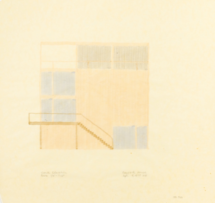 Theodore H. and Sally D. Seyfarth House, North Barrington, Illinois, Elevation