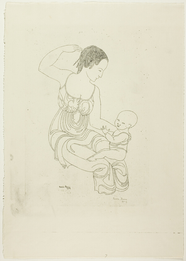 Mother with Child on her Knee
