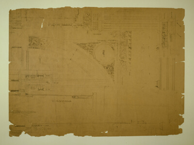 Auditorium Building, Chicago, Illinois, Plaster Details with Electric Lights