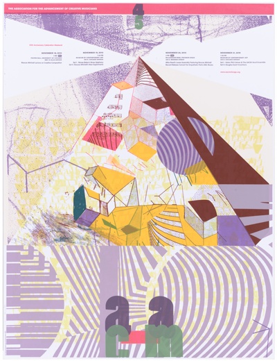 Association for the Advancement of Creative Musicians 45th Anniversary Concert Series poster