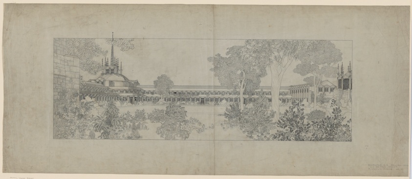 Newman College, University of Melbourne, Australia, Perspective View