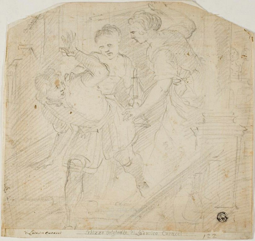 Two Women Chasing a Man
