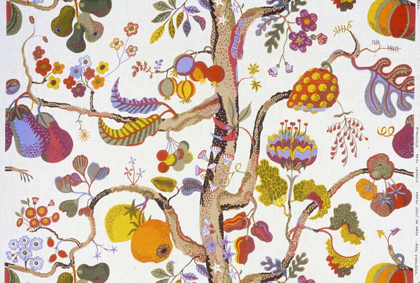 Vegetable Tree (Dress or Furnishing Fabric)