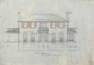 W.J. Clarkson House, River Forest, Illinois, East Elevation