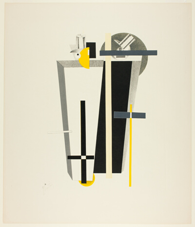 Gravediggers, plate nine from Figurines: The Three-Dimensional Design of the Electro-Mechanical Show: "Victory over the Sun"