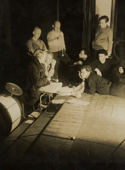 Oskar Schlemmer and Members of the "Junge Gruppe" of the Bauhaus Theatre Dessau