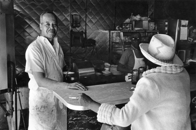 Mr. Moore's Bar-B-Que, 125th Street, from the series "Harlem, U.S.A."