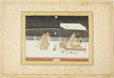 Seduction Scene on a Terrace by Moonlight