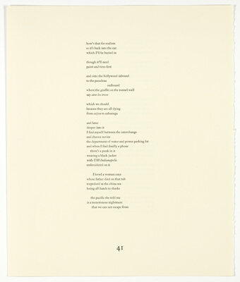 Pages 41-44, from The Plain of Smokes: Poem Cycle