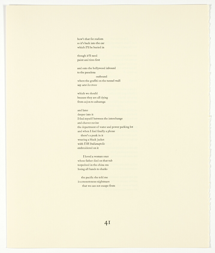 Pages 41-44, from The Plain of Smokes: Poem Cycle