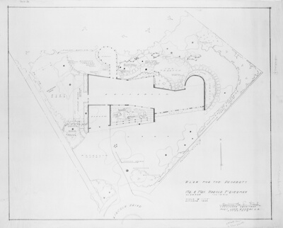 Mr. and Mrs. Friedman House Number One, Glencoe, Illinois, Landscape Plan