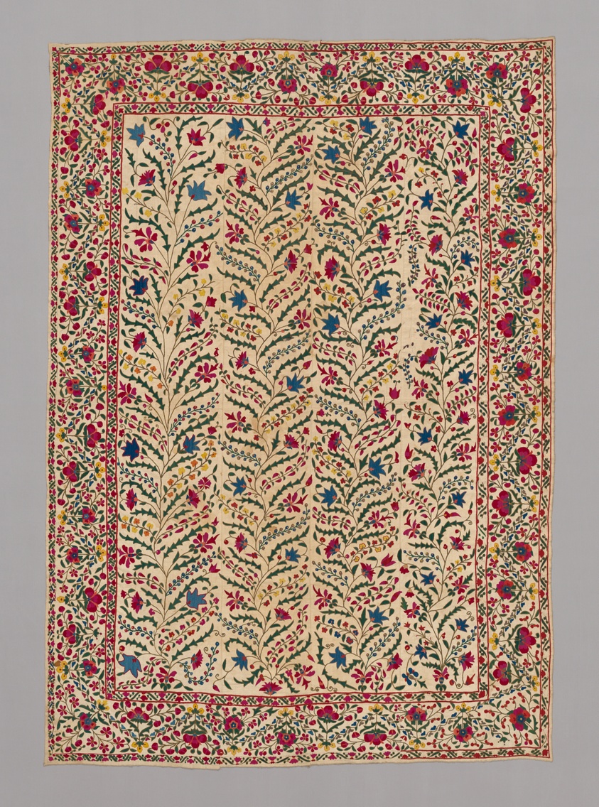 Suzani (large embroidered hanging or cover)