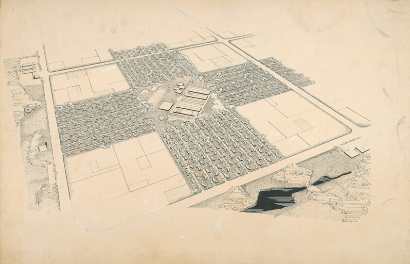 New Hometown for Calumet, Aerial Perspective