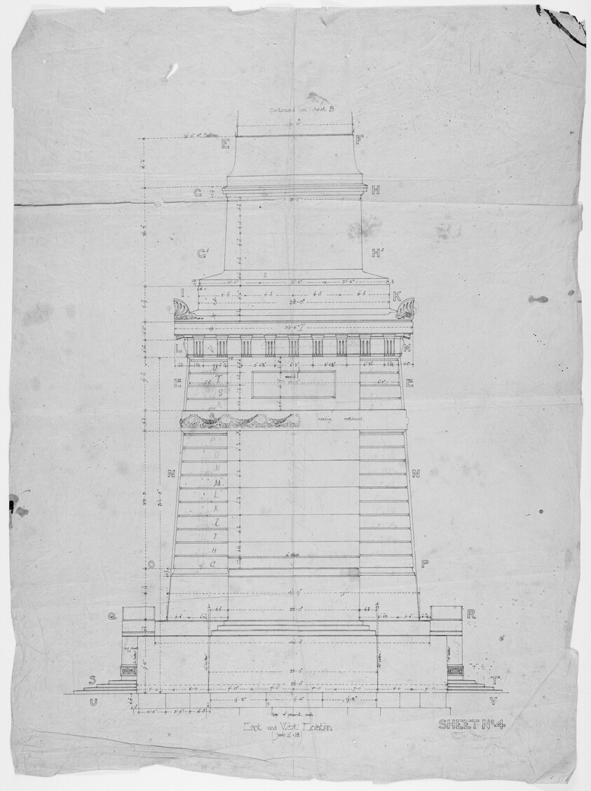 Monument East and West Elevation