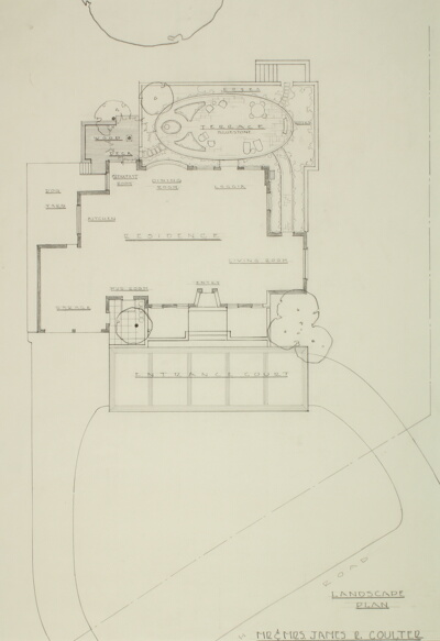 James and Ginger Coulter House, Lake Forest, Illinois, Landscape Plan