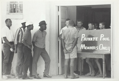 Demonstrators Try to Enter an "All-White" Swimming Pool, Cairo, IL