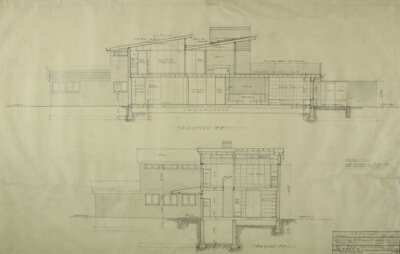 Richard M. Lowenstein House, Highland Park, Illinois, Sections