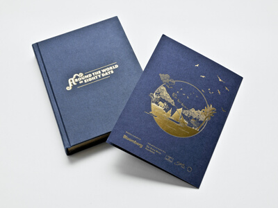 Around the World in Eighty Days Invitation