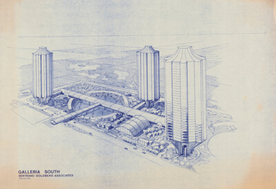 Galleria South, Houston, TX, Aerial Perspective