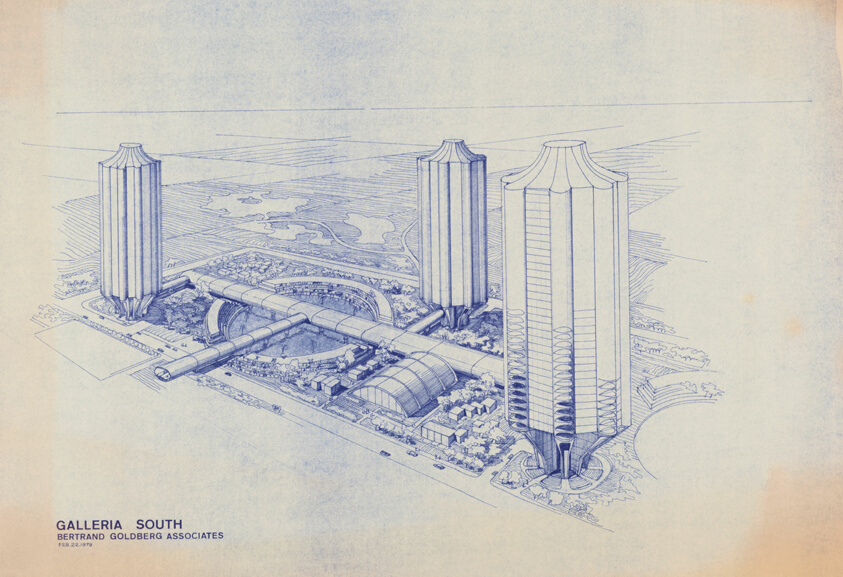 Galleria South, Houston, TX, Aerial Perspective