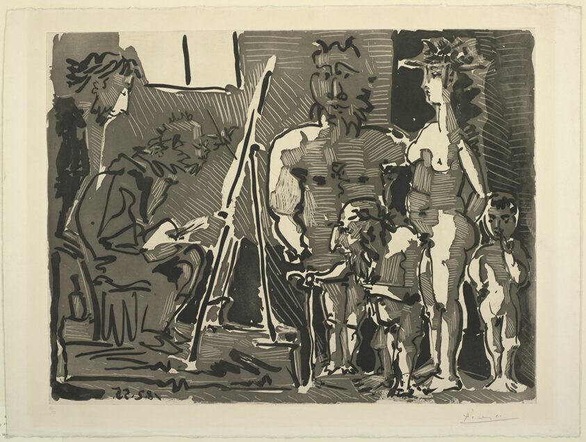 Variation on the Theme of Las Meninas: Visitors to the Studio