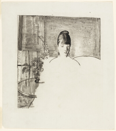 Sketch of Emma Bellows