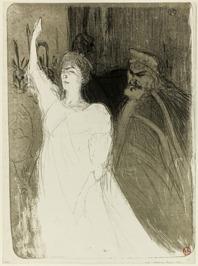 Bartet and Mounet-Sully, in Antigone