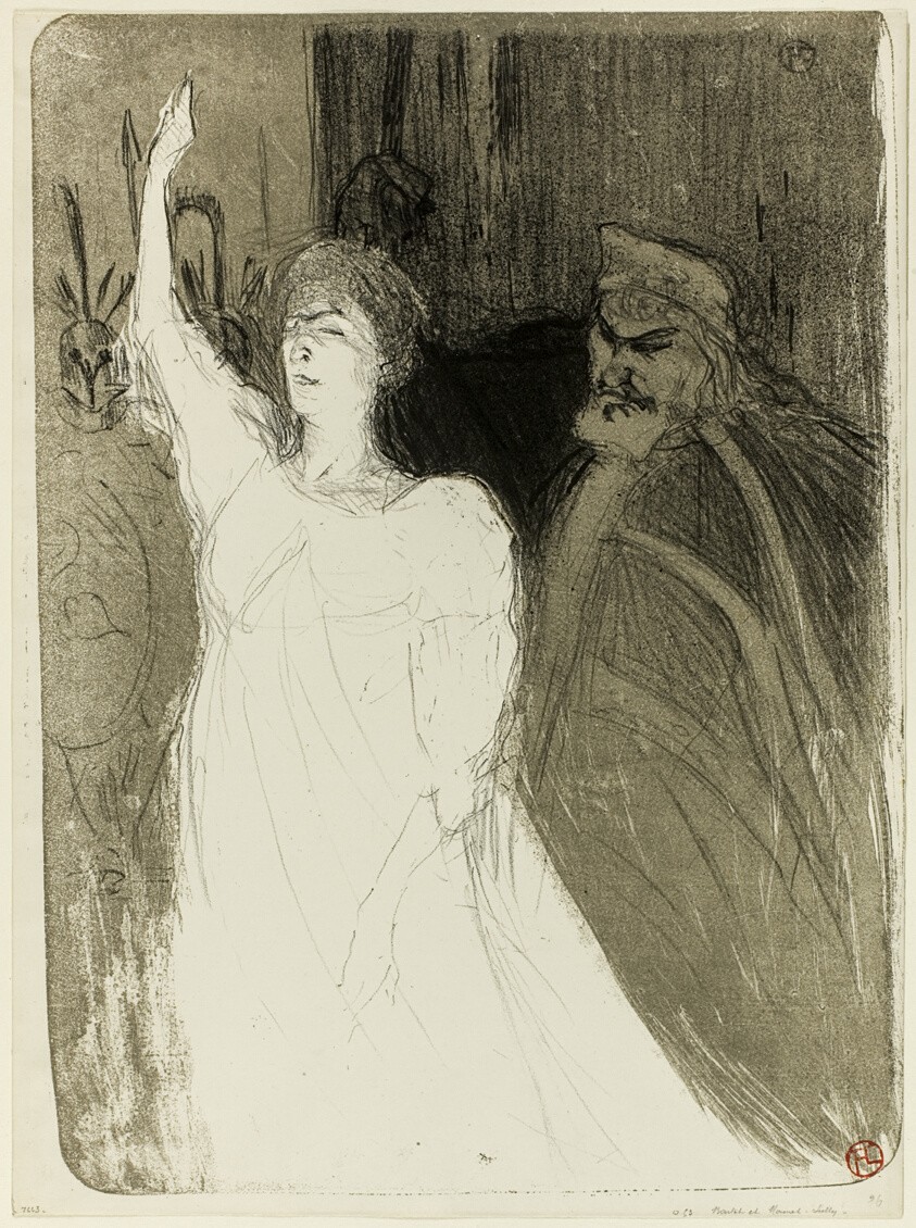 Bartet and Mounet-Sully, in Antigone