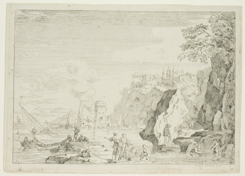 The Beach with the Large Tower