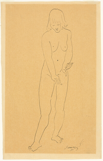 Standing Female Nude