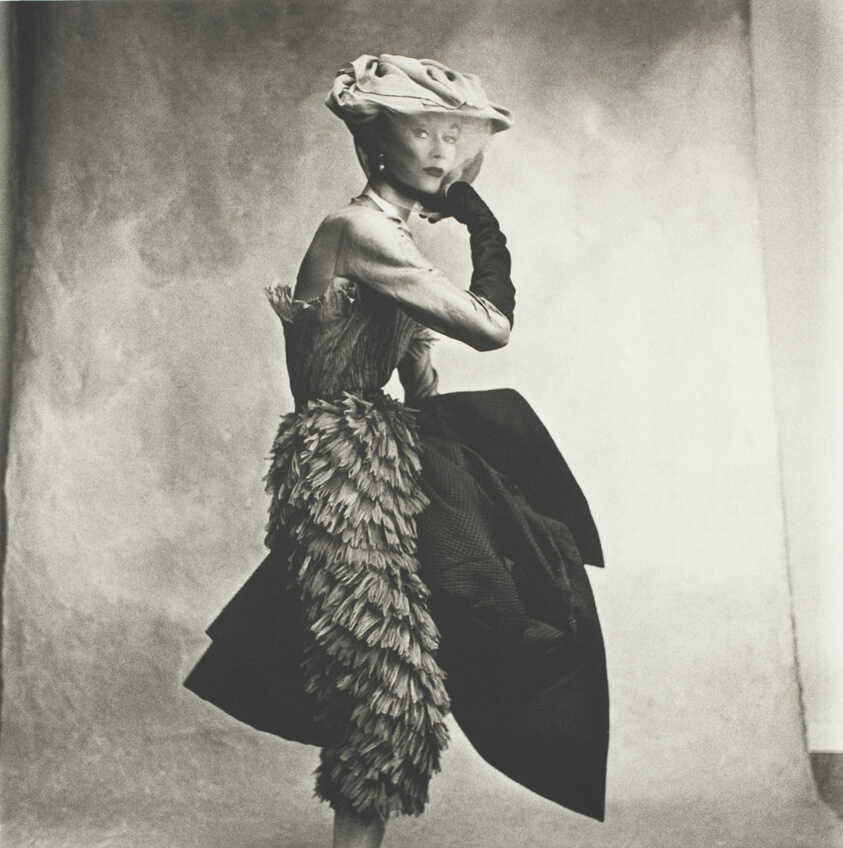 Cocoa-Colored Balenciaga Dress (Lisa Fonssagrives-Penn) (A), Paris