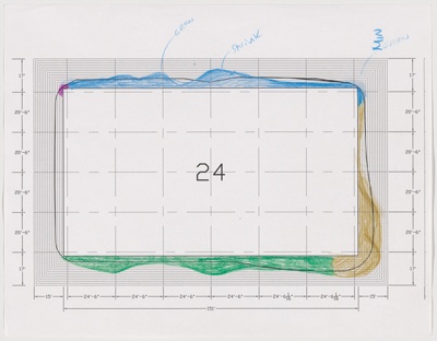 Aqua Tower, Chicago, Illinois, Floor Plate Study, Floor 24