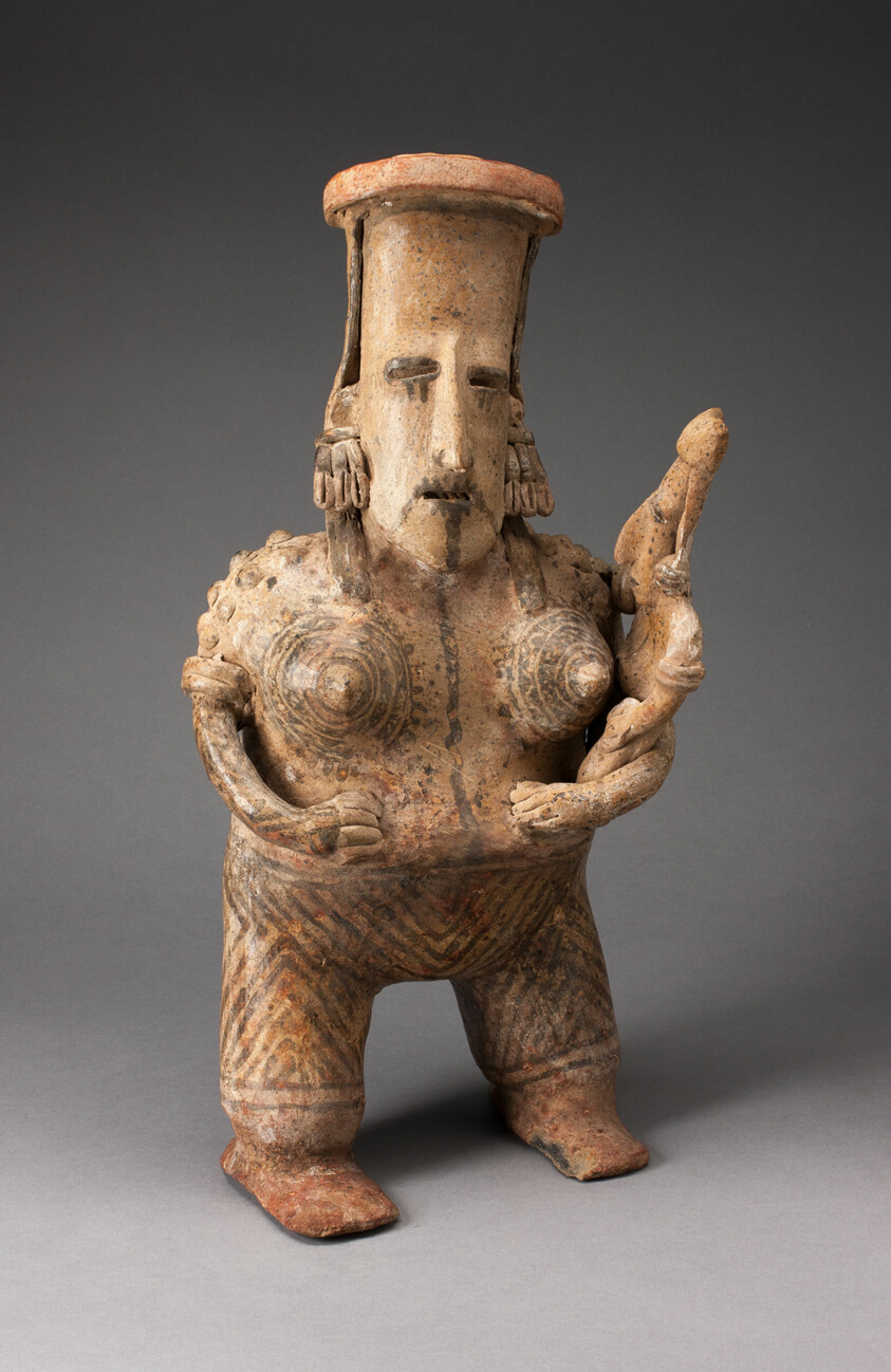 Standing Figure of a Mother and Child
