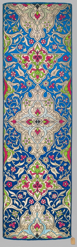 "Alhambra" textile panel with double border