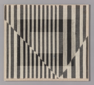 Hanging entitled “Points & Lines Four”