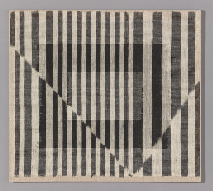 Hanging entitled “Points & Lines Four”