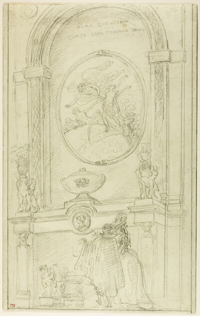 Interior with a Couple Before a Chimney-Piece