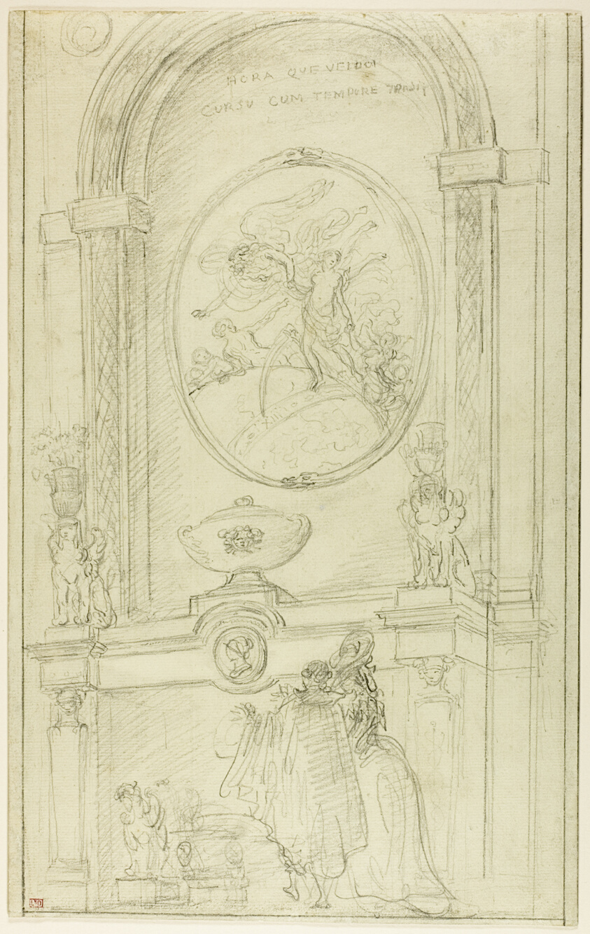 Interior with a Couple Before a Chimney-Piece